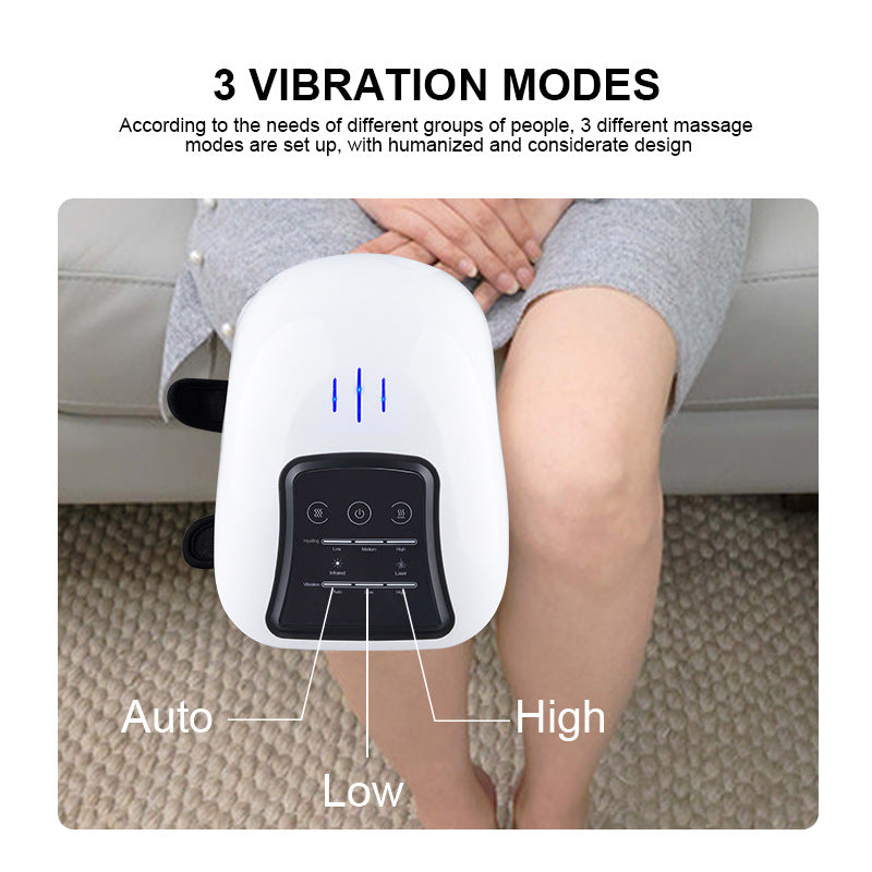 Cross-border New Knee Massager Rechargeable Vibration Knee Massager Household Infrared Hot Compress Knee Massager